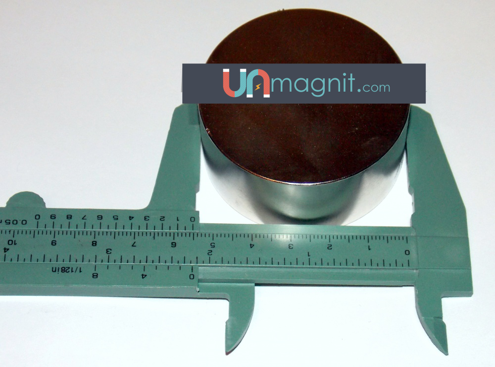 Неодимовый магнит диск 50х30 мм (N45)